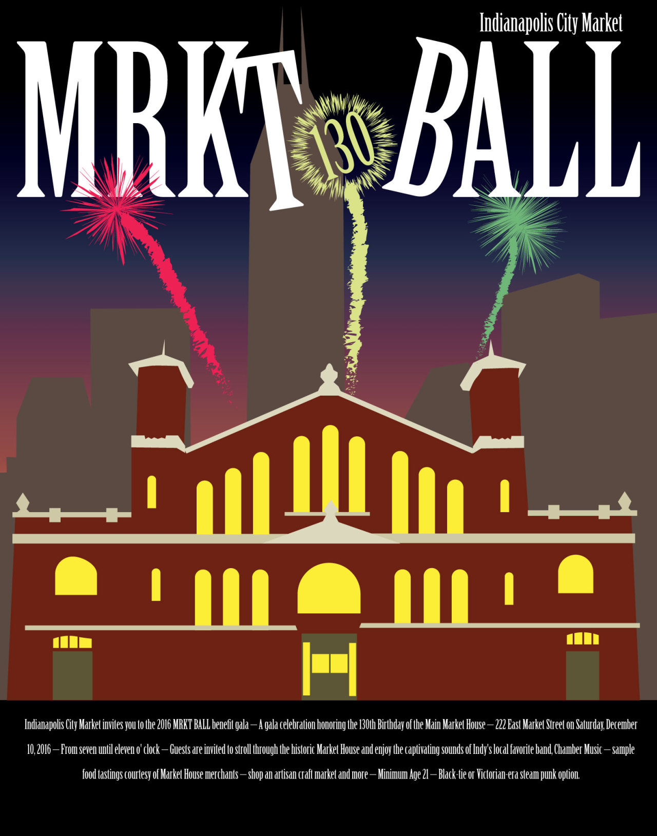 MRKT Ball event poster